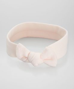 Bandeau jersey côtelé - rose