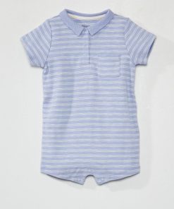 Pyjama dors-bien à rayures - Bleu