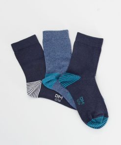 Trio de chaussettes 'DIM' - Bleu