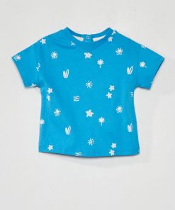 T-shirt avec imprimé - Bleu