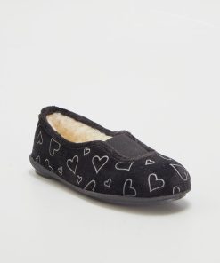 Chaussons fourrés - noir