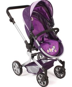 Poussette combinée Mika pour poupée - Purple Checker - N/A