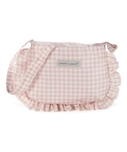 Sac à langer pour poupée Tom Vichy rosa - N/A