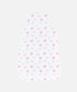 Gigoteuse 70cm en jersey BIO, écru/rose - Rose