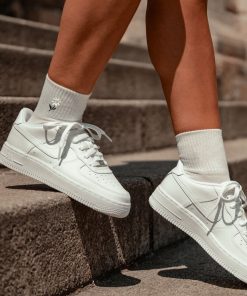 Chaussettes En Coton Fleurs- Sockup- 35-43 - Blanc