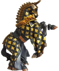 Figurine Cheval du Maître des armes cimier taureau noir - N/A