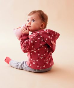 Veste à capuche en sweatolodoux, foncé - Rose