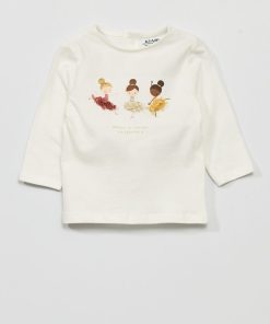 T-shirt à manches longues - Blanc