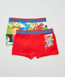 Lot de 2 boxers 'Avengers' - Rouge