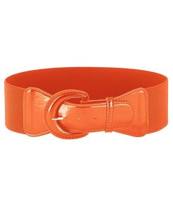 Women's Wide Stretchy Cinch Belt 3 Inch Vintage Chunky Buckle Belts S-XXXXL