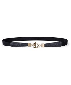 Women Skinny Elastic Stretch Belt for Dresses Retro Ladies Waist Vintage Thin Belt by JASGOOD