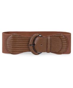 Women Stretchy Wide Waist Belt for Dress Ladies Elastic Belt Hook Buckle