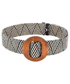 Women's Belts w Elastic Woven Straw | Tropical Wide Woven Stretch Waist Belt