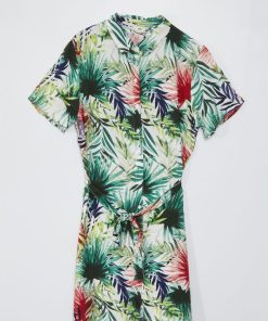 Robe courte ceinturée 'JDY' - Roug