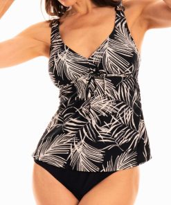 Maillot de bain 2 pièces Tankini imprimé Lola - Noir