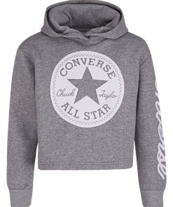 Sweat à Capuche Enfant Converse Chuck Patch - Gris