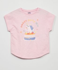Débardeur avec cœur en sequins - Rose