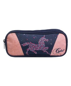 BAGTROTTER Trousse scolaire 2 compartiments Cybel Cheval Licorne Bleu - Bleu