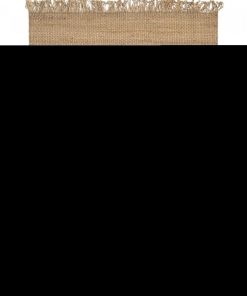 Tapis jute 120x170 KIRLOUNE Beige tapis salon tissé à la main - Beige