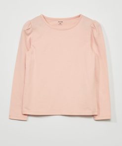 T-shirt en jersey à manches longues - Rose