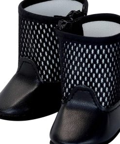 Bottes noires pour poupée taille 39 à 48 cm - N/A
