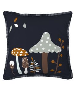 Coussin Amanite le champignon - Bleu