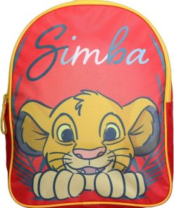 BAGTROTTER Sac à dos gouter maternelle 31 cm DS Le Roi Lion Simba Rouge - Rouge