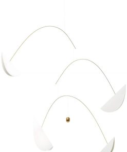 flensted Mobiles' Life And Thread Blanc Et Or - Orange