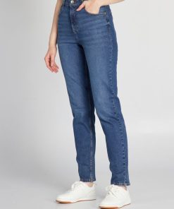 Jean regular taille haute - 34L - Stone