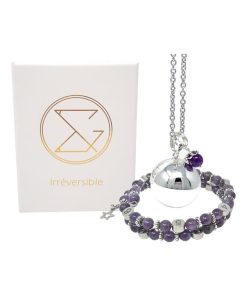 Box grossesse - Bola et bracelet d'allaitement - Améthyste - Violet
