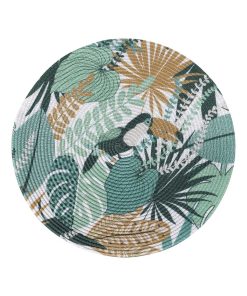 Set de table rond Toucan brazilia - Vert