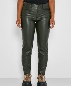 Pantalon simili cuir Noisy May - Vert