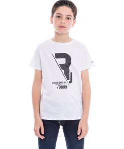 T-shirt pur coton organique NABAS BOY - Blanc