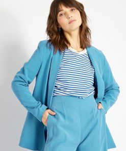 Veste de costume fluide - Bleu