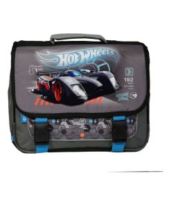 CARTABLE 38 CM GRIS ET BLEU-HOT WHEELS - Gris