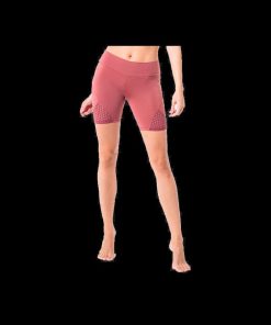 Short Fitness Femme Cardio Taille haute, Eka - Marron