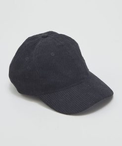 Casquette en velours réglable - Noir