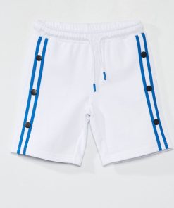 Bermuda en molleton - blanc