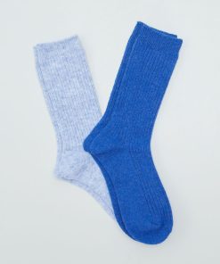 Chaussettes en laine - Bleu