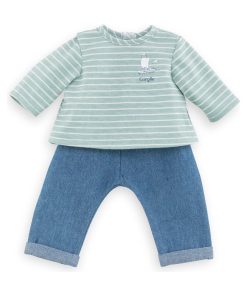 Pantalon et Marinière Bords de Loire pour poupon 36 cm - N/A