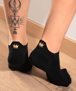 Socquettes En Coton Princesse- Sockup- 35-42 - Noir