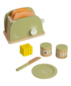 grille-pain 11 accessoires de dinette enfant garçon fille Teamson Kids vert TK-W00006 - N/A