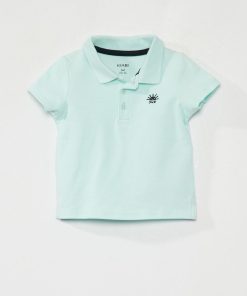 Polo en maille piqué - Bleu