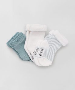 Lot 3 paires de chaussettes - bleu/blanc