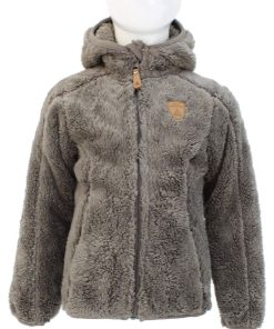 Blouson polaire fille GALANE - Gris taupe