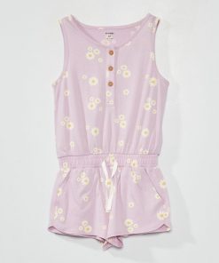 Combishort à motif - Violet