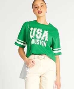 T-shirt manches courtes 'Houston' - Vert