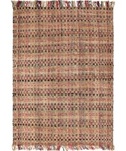 Tapis jute 120x170 JUTESQUARE Multicolore en jute fait à la main - Multicolore