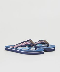 Tongs de plage 'summer time' - bleu
