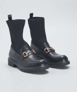 Mocassins montants - noir